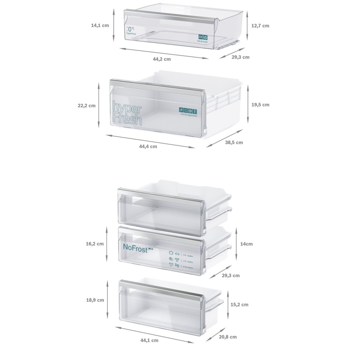 Chłodziarko-zamrażarka Siemens iQ500 KI86NADD0 do zabudowy 60 cm - obrazek 10