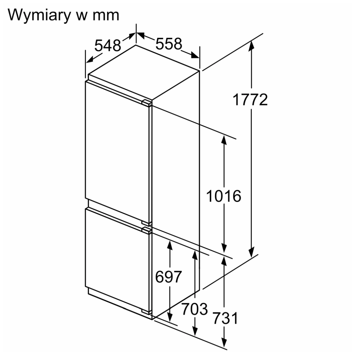 Chłodziarko-zamrażarka Siemens iQ500 KI86NADD0 do zabudowy 60 cm - obrazek 11