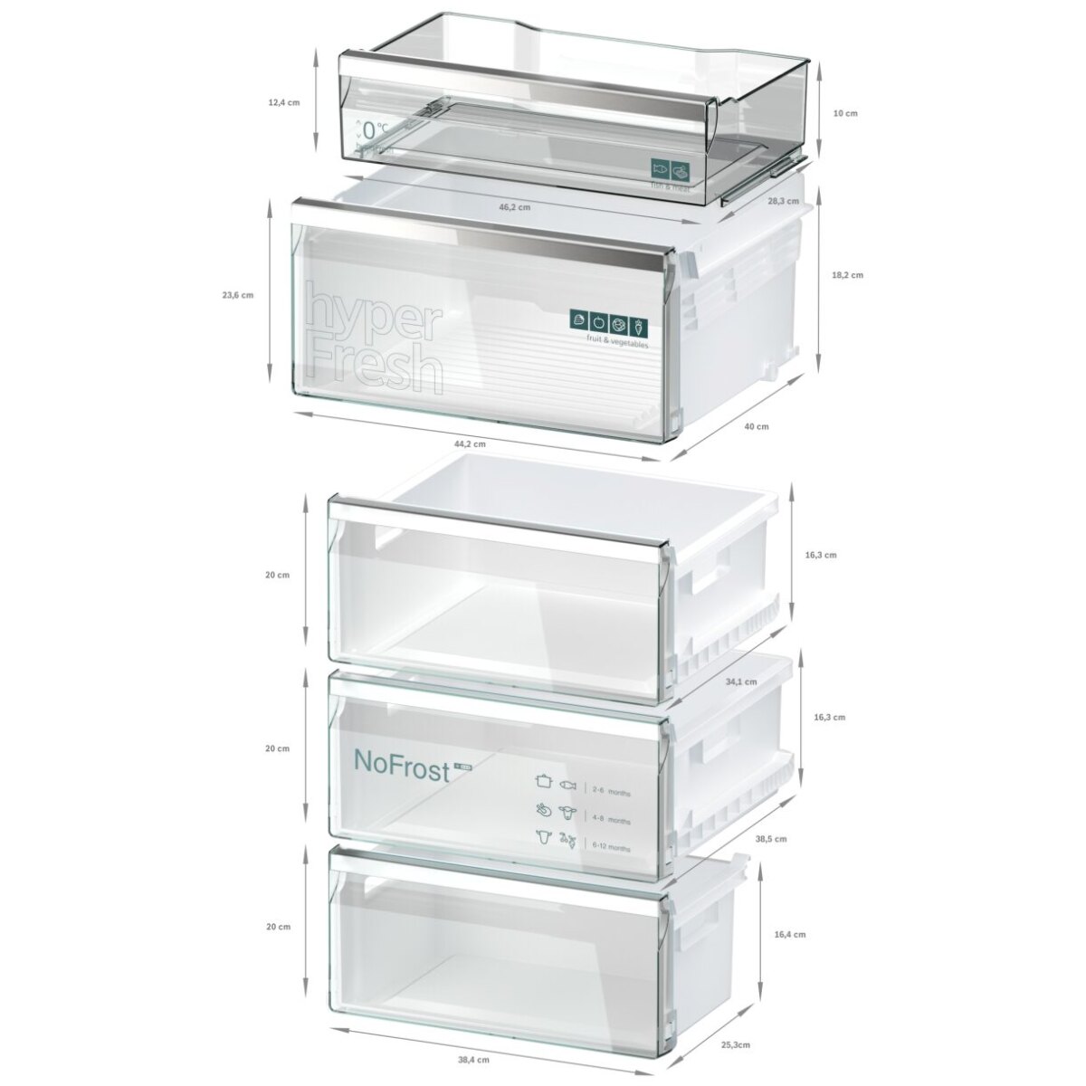 Lodówka Siemens iQ500 KG39NAIBT wolnostojąca 60 cm - obrazek 10
