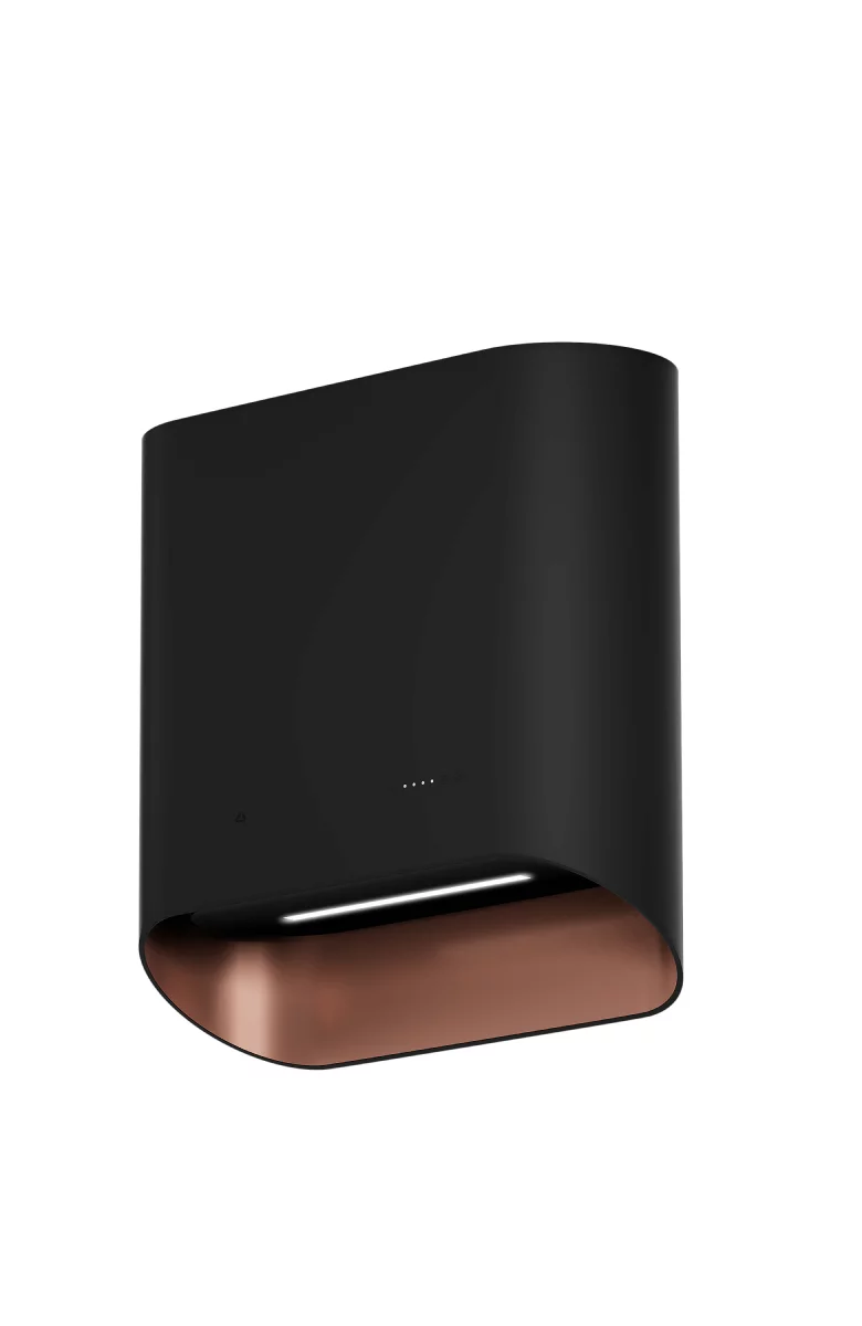 Okap przyścienny Simple black/rose gold 60 cm CIARKO CDP6002B/C