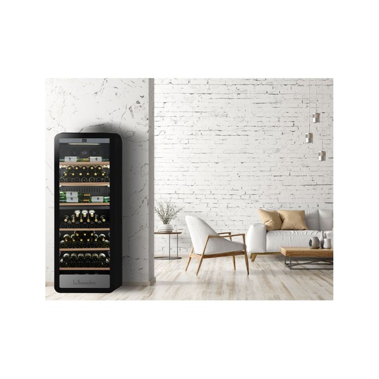 Winiarka wolnostojąca dwustrefowa piwnica na wino APOGEE250DZ 247 butelek - obrazek 14