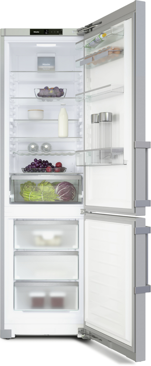 Wolnostojąca chłodziarko-zamrażarka z DailyFresh, NoFrost i ComfortClean KFN 4795 DD CleanSteel Miele - obrazek 4