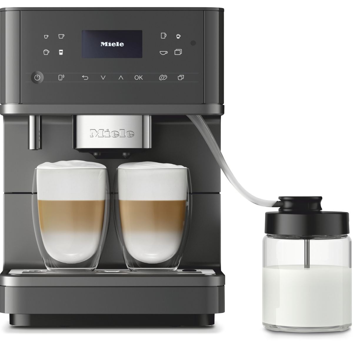 Wolnostojący ekspres do kawy Z WiFiConn@ct CM 6560 MilkPerfection Graphitgrey PearlFinish Miele
