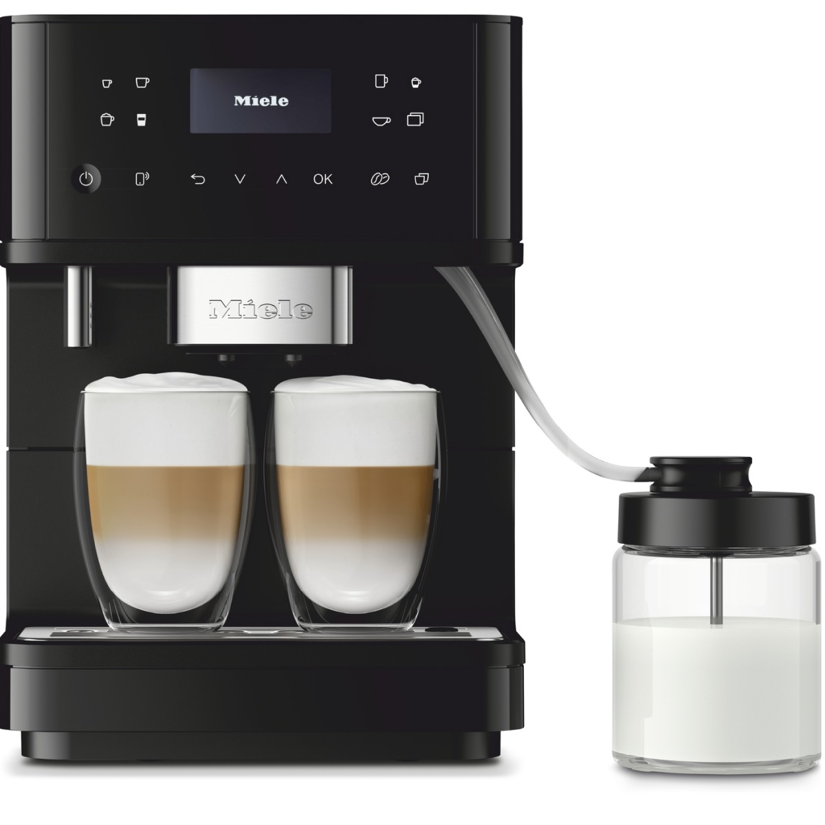 Wolnostojący ekspres do kawy Z WiFiConn@ct CM 6560 MilkPerfection ObsidianBlack PearlFinish Miele