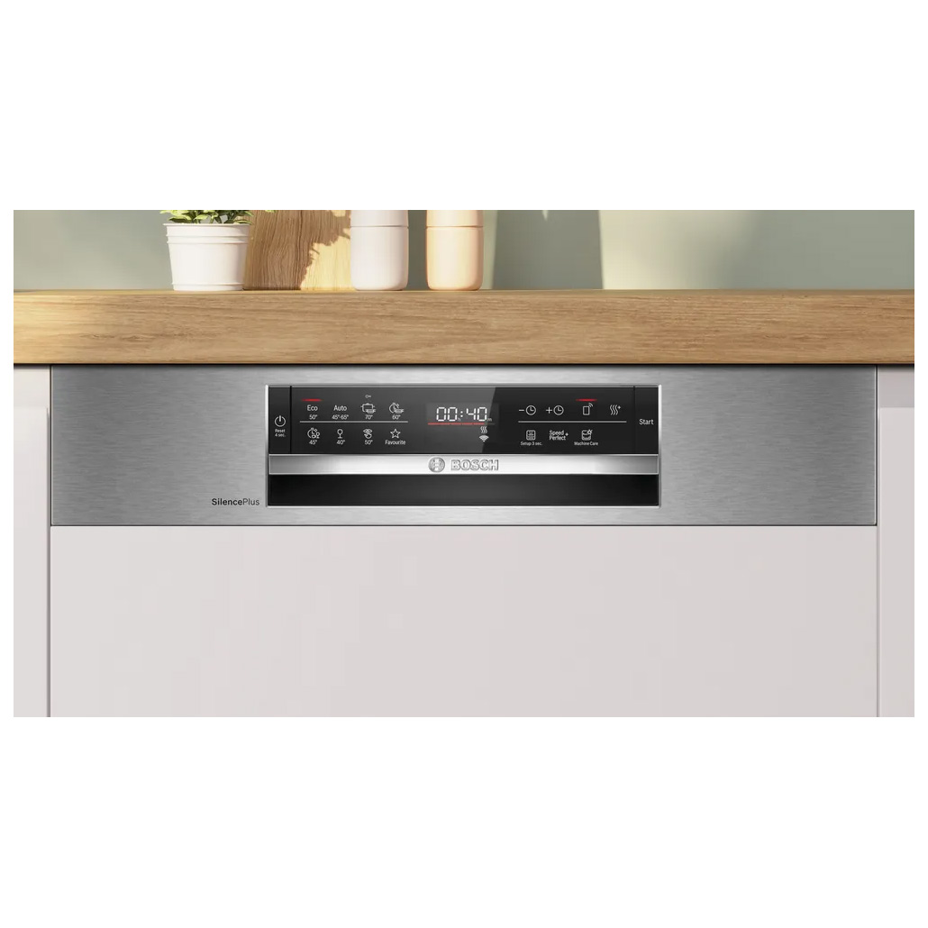 Zmywarka Bosch SMI6ECS10E Serie 6 do zabudowy z panelem 60 cm Stal szczotkowana - obrazek 3