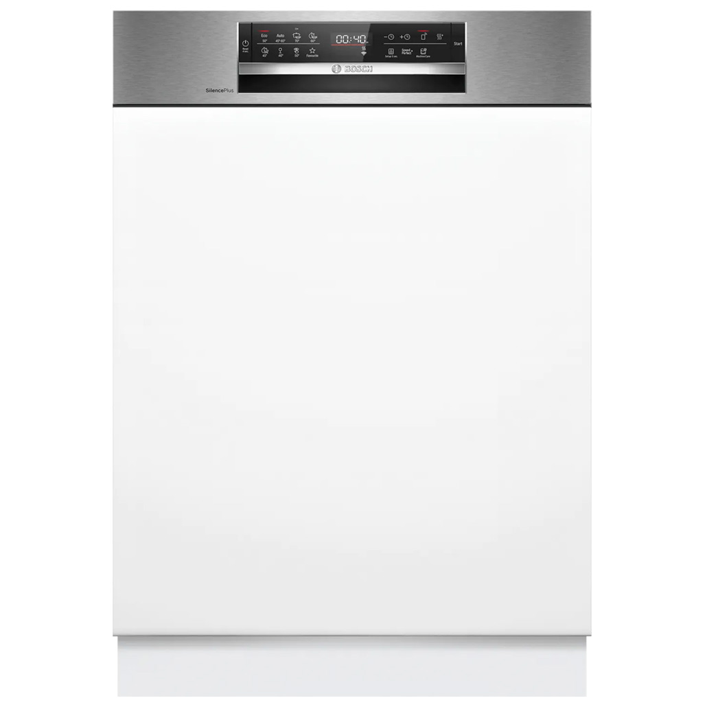 Zmywarka Bosch SMI6ECS10E Serie 6 do zabudowy z panelem 60 cm Stal szczotkowana