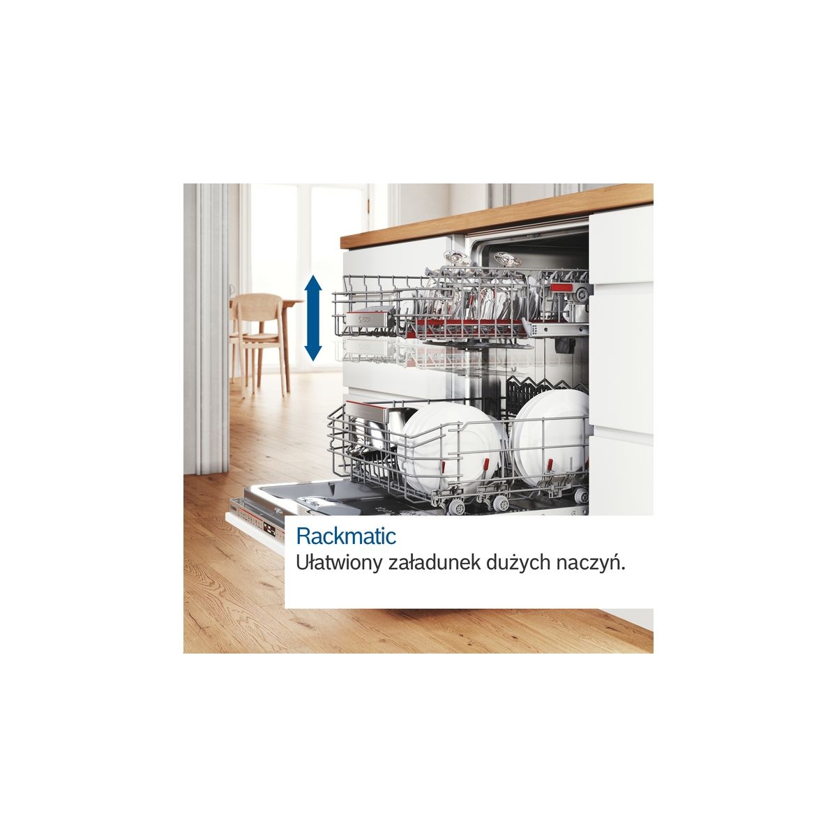 Zmywarka do zabudowy w pełni zintegrowana Bosch SMT6ECX12E 60 cm Serie 6 Zawiasy ślizgowe Vario - obrazek 11