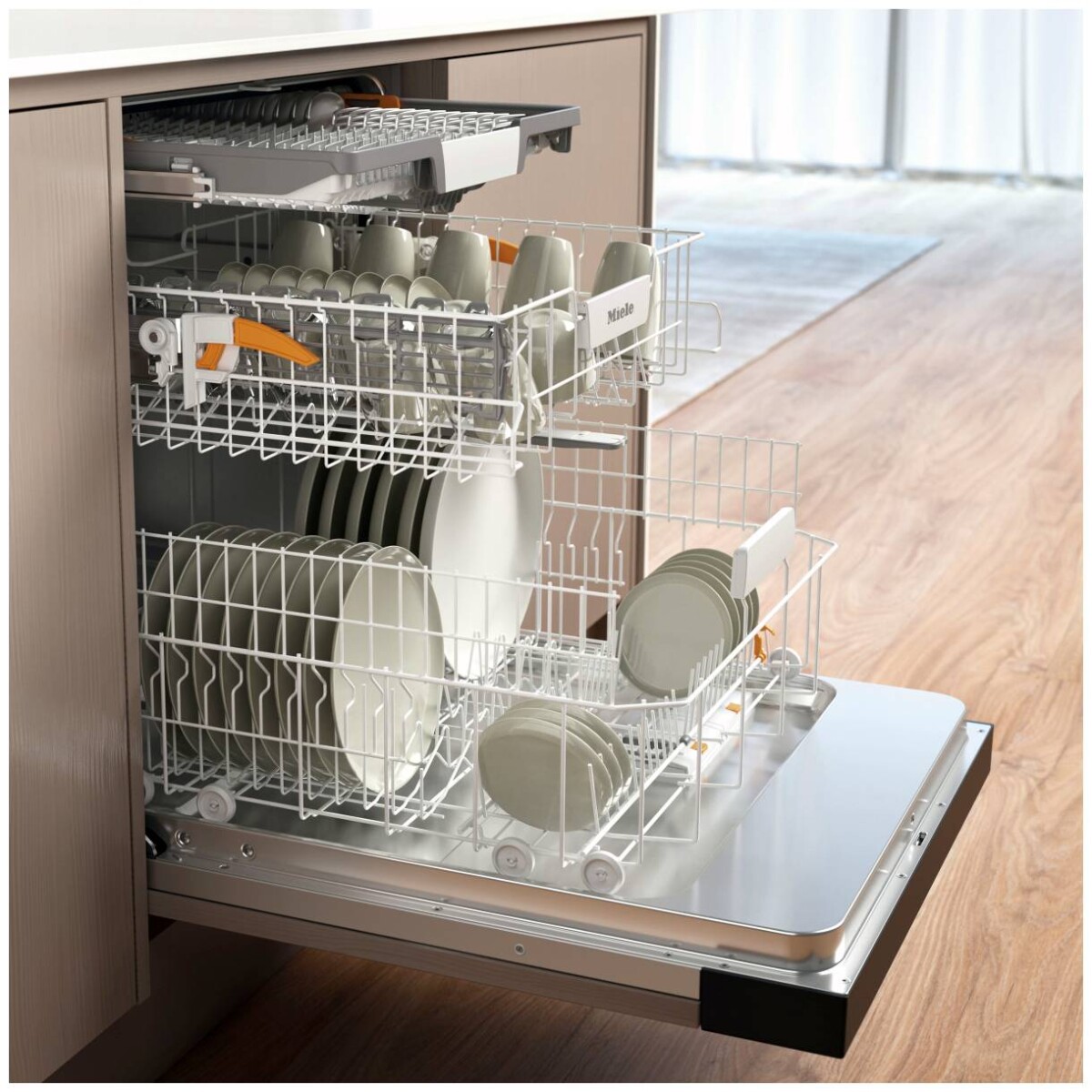 Zmywarka do zabudowy MIELE G 5310 SCi Active Plus Obsidianblack z zewnętrznym panelem - obrazek 3